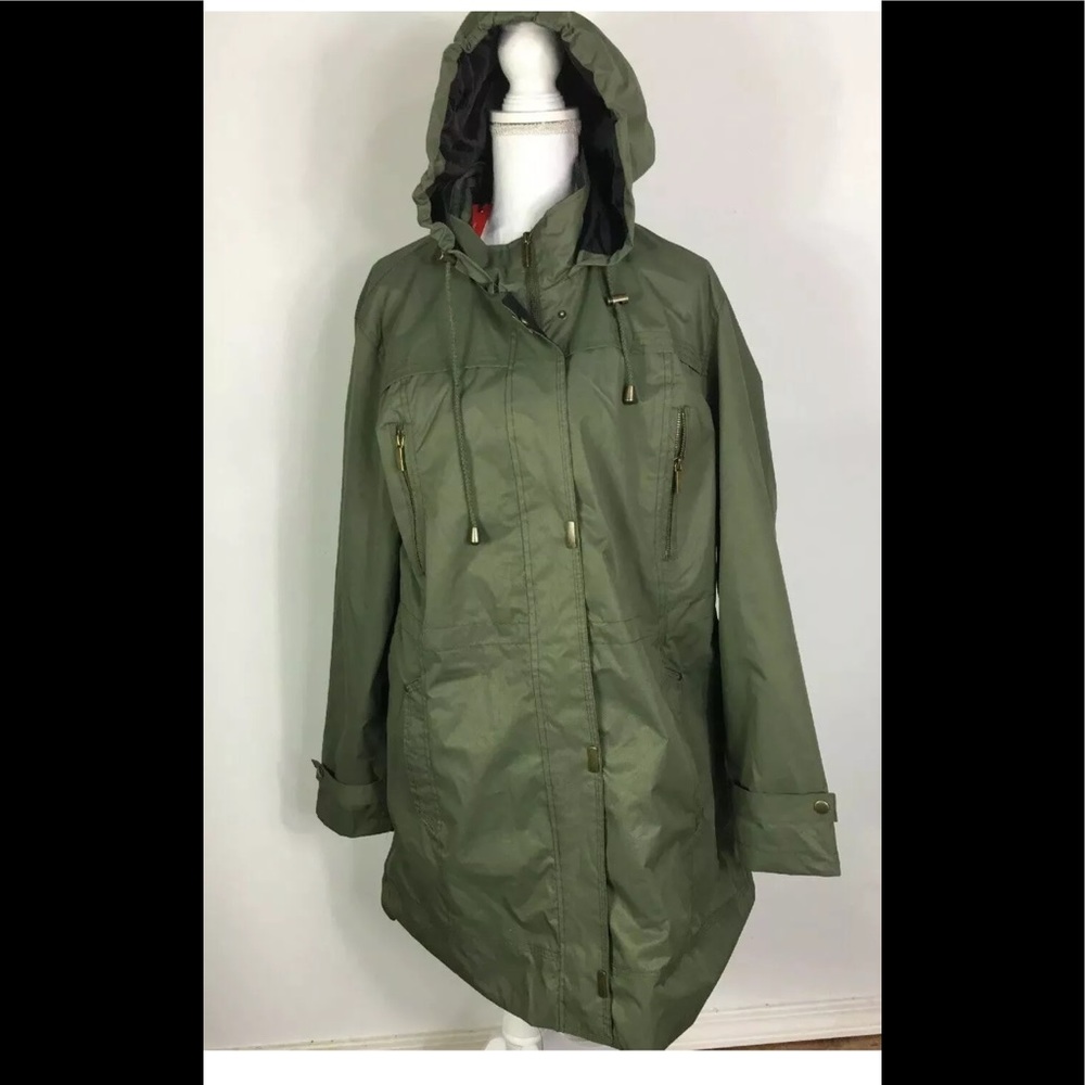 Yoki Women’Jacket SZ 1XL Outerwear Olive Hooded